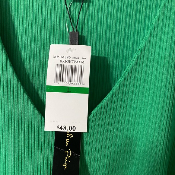 Melissa Paige belted short sleeve top, NWT - Picture 2 of 12